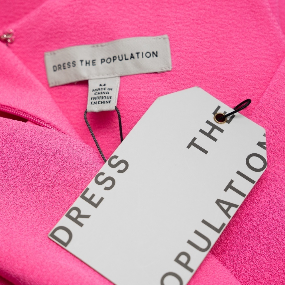 Dress The Population. Iris Slit Crepe Gown. - Picture 4 of 15